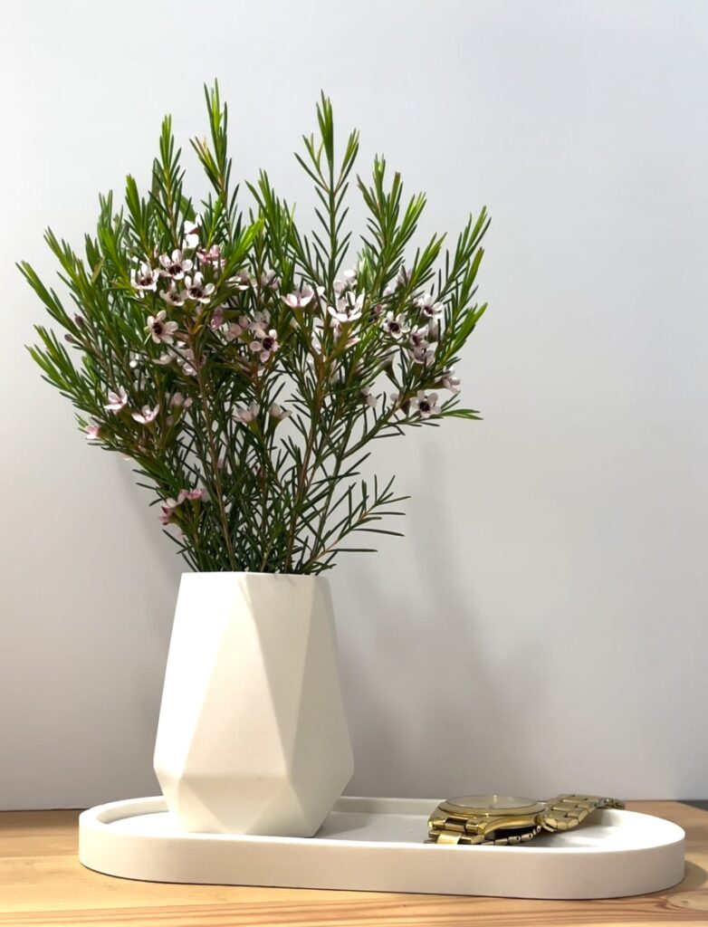 Jarrón Origami marelo